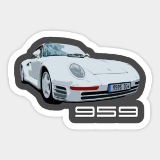 Porsche 959 Sticker